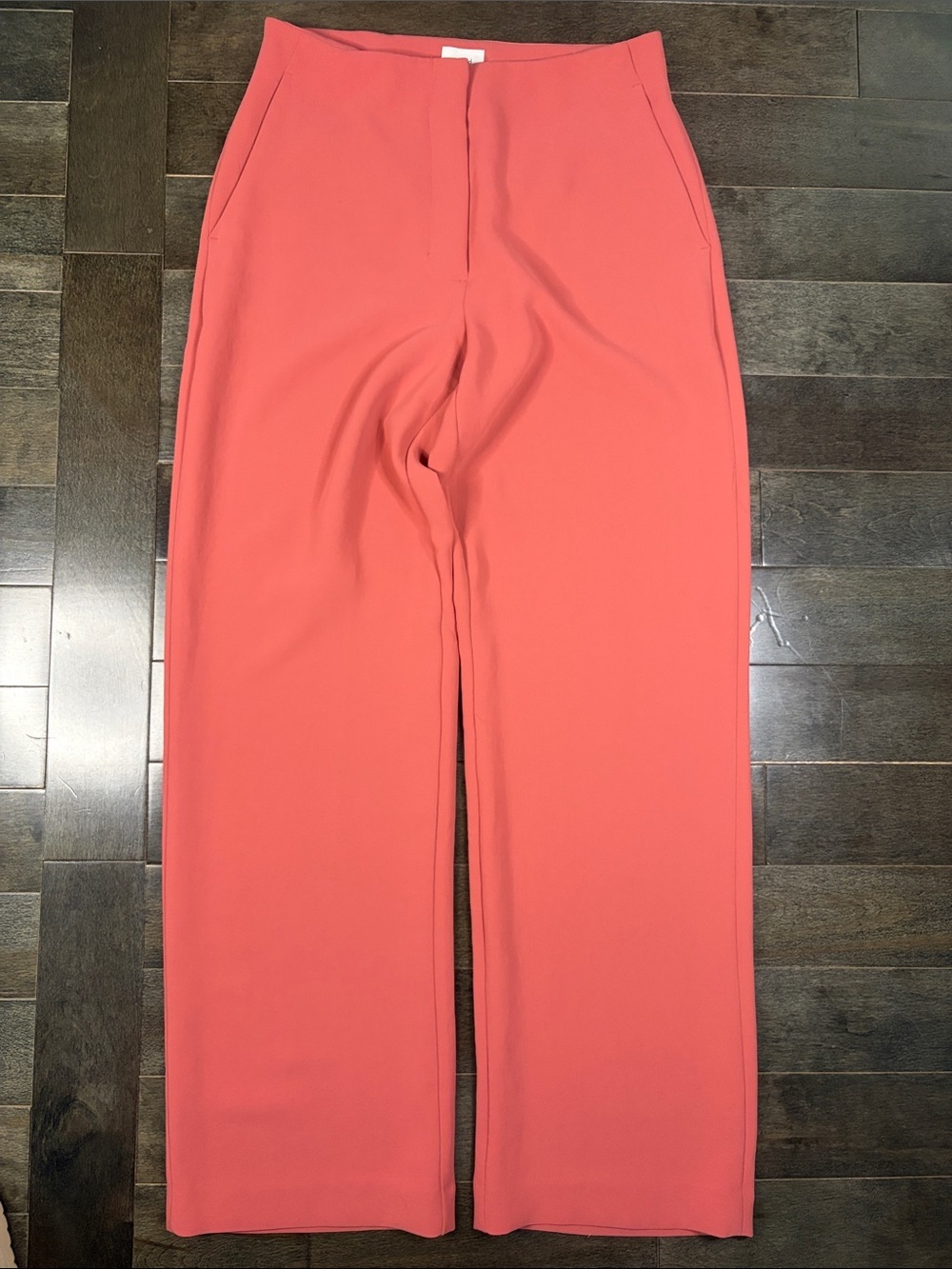 Wilfred by Aritzia Wide-Leg Trousers – Size 8 – Coral Pink